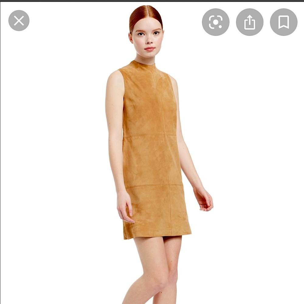 Alice and Olivia Coley Suede Mini Dress NWT